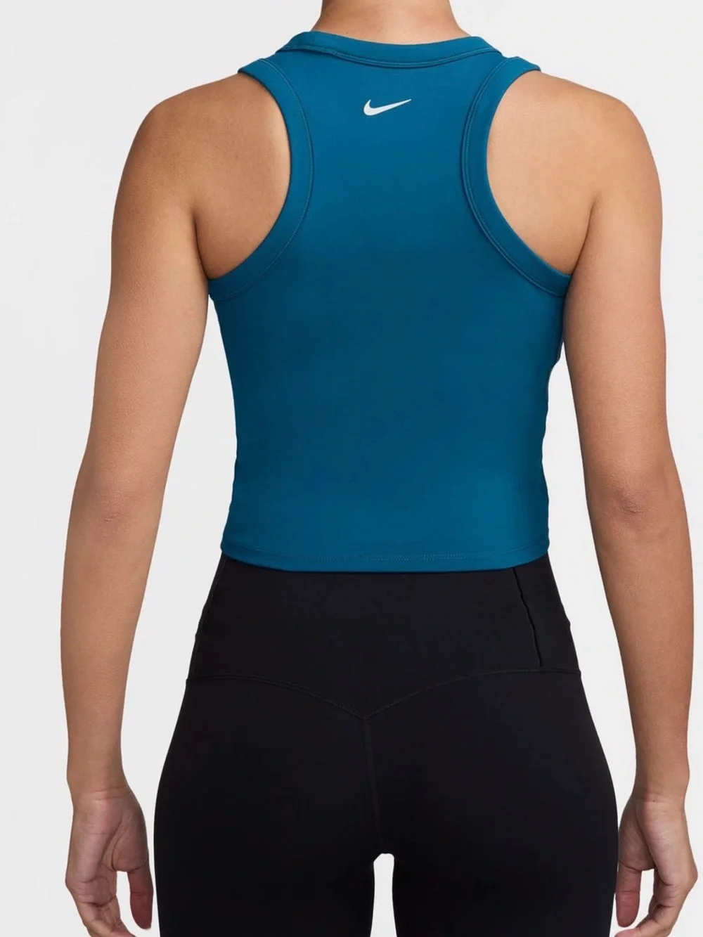 NWT Nike One Fitted Dri-FIT Cropped Tank Top Green Abyss Small